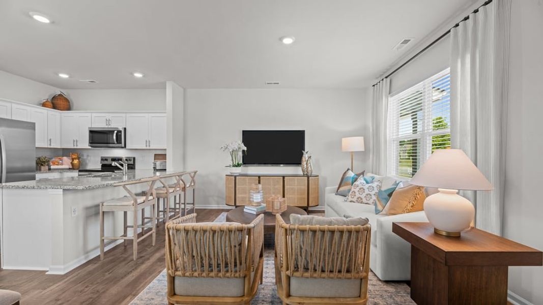 Furnished interior view inside a new home in Clock Road Townhomes, New Bern (Image 11).