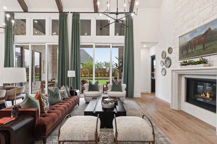 Representative Family Room - some options shown