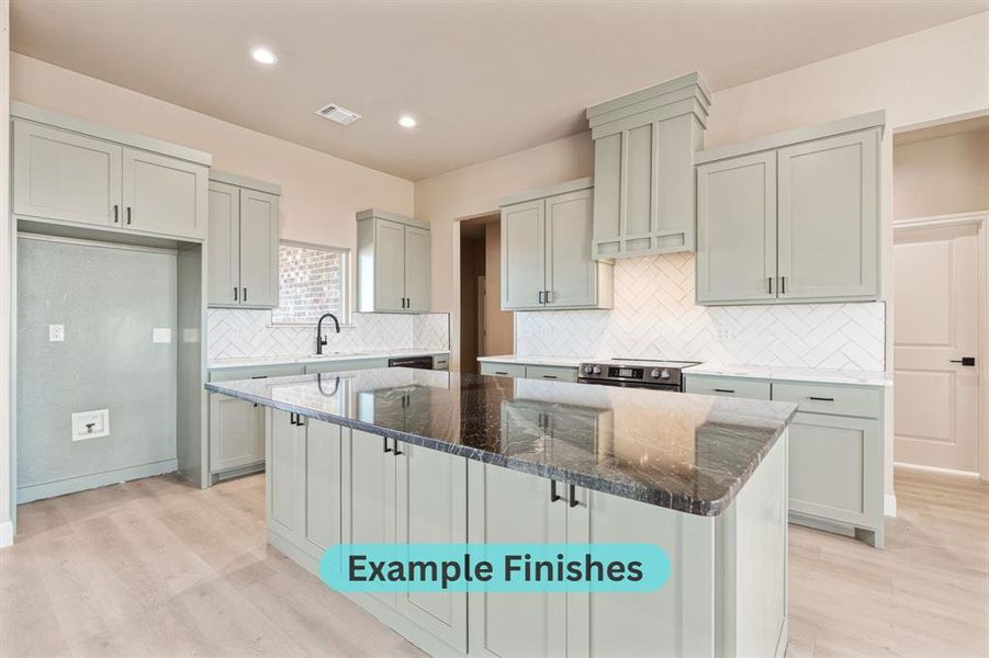 Furnished interior view inside a new home in , Canyon (Image 12).