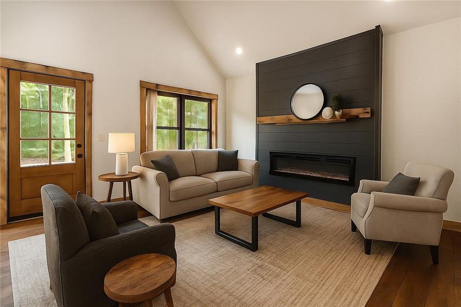 Furnished interior view inside a new home in , Ellijay (Image 37).