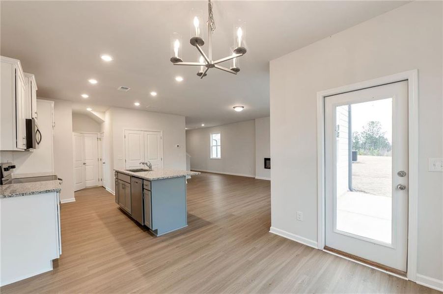 Furnished interior view inside a new home in , Calhoun (Image 11).
