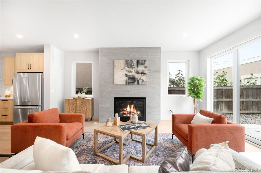 Furnished interior view inside a new home in , Denver (Image 33).