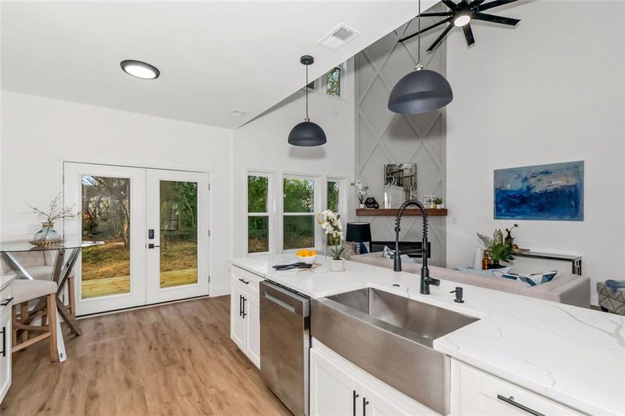 Furnished interior view inside a new home in , Atlanta (Image 31).
