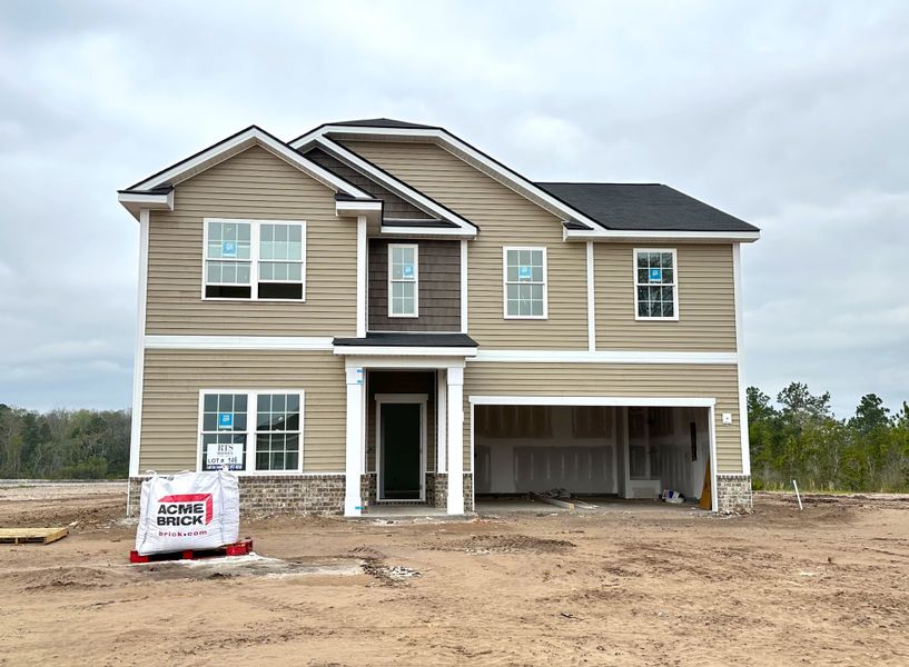 In-progress construction of a new home in The Village at Sassafras, Allenhurst, GA (Image 6). In-progress construction of a new home in The Village at Sassafras, Allenhurst, GA (Image 6).