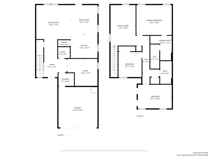 2D floor plan layout of this home in Marbella, San Antonio, TX (Image 4).