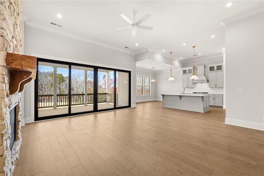 Spacious, unfurnished interior of a new home in Horizon at Laurel Canyon, Canton (Image 40).