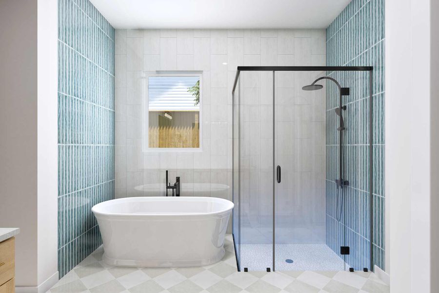 The Blackberry - Optional Freestanding Tub with Shower The Blackberry - Optional Freestanding Tub with Shower
