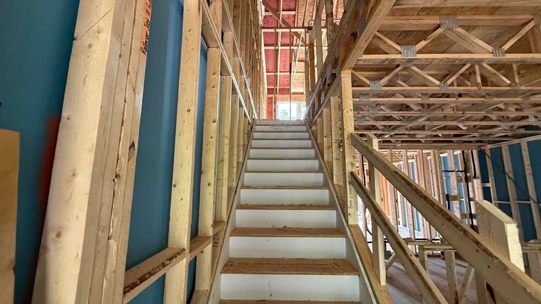 Stairs to Second Floor Construction Progress