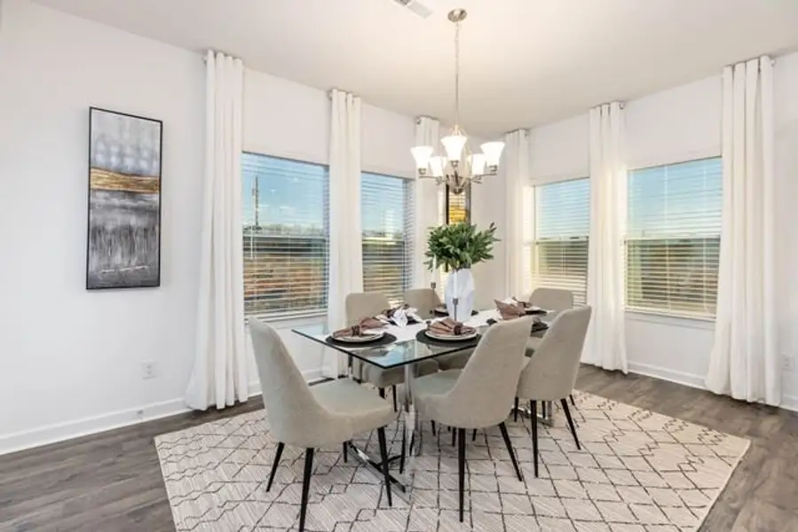Representative furnished interior of a home built from the Calhoun by True Homes in Gatehouse Manor, Winston-Salem (Image 13).