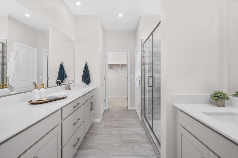 Representative furnished interior of a home built from the Pantano by Beazer Homes in Montana Vista: Highland, Buckeye (Image 11).