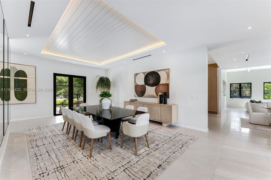 Furnished interior view inside a new home in , Miami (Image 13).