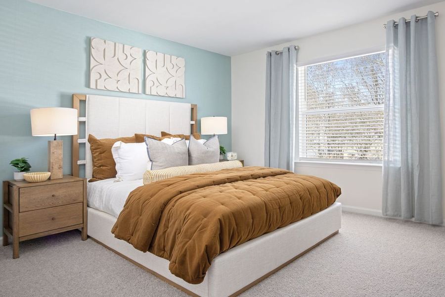 Furnished interior in a model home at Richland Reserve in Raleigh (Image 7).