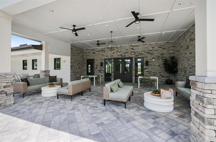 Exterior details and patio area of a home in , Palmetto (Image 2). Exterior details and patio area of a home in , Palmetto (Image 2).