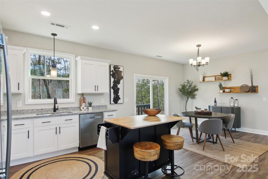 Furnished interior view inside a new home in , Bryson City (Image 34).