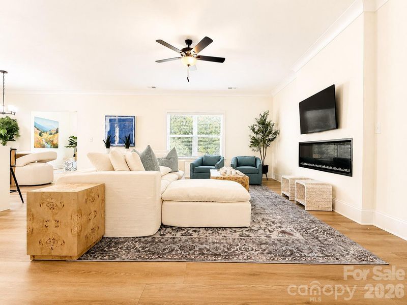 Furnished interior view inside a new home in , Charlotte (Image 12). Furnished interior view inside a new home in , Charlotte (Image 12).