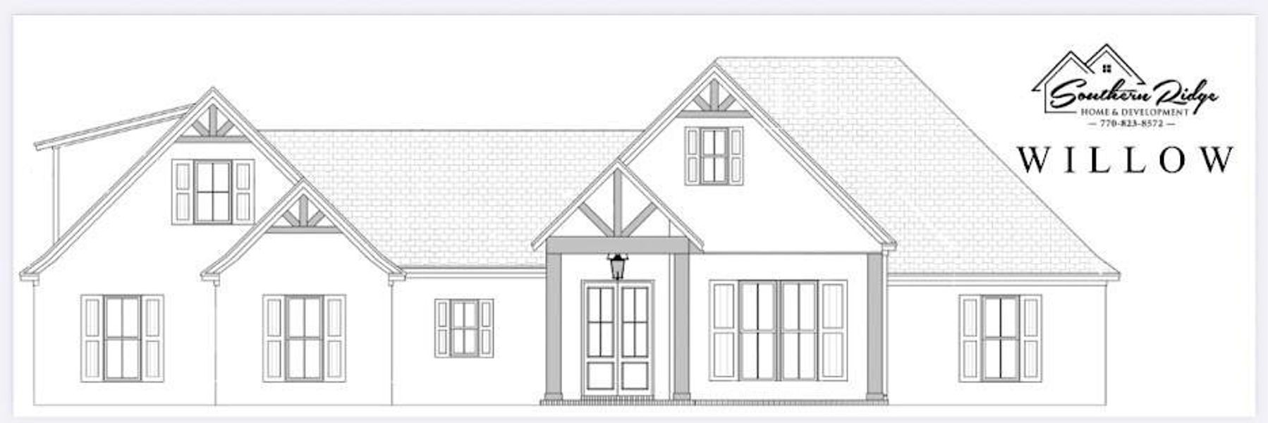 Exterior rendering of this home design in , Roopville, GA (Image 3).