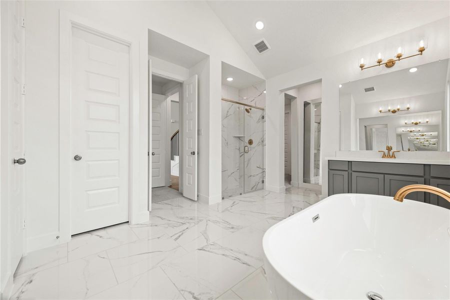 Furnished interior view inside a new home in ARTAVIA®, Conroe (Image 9).