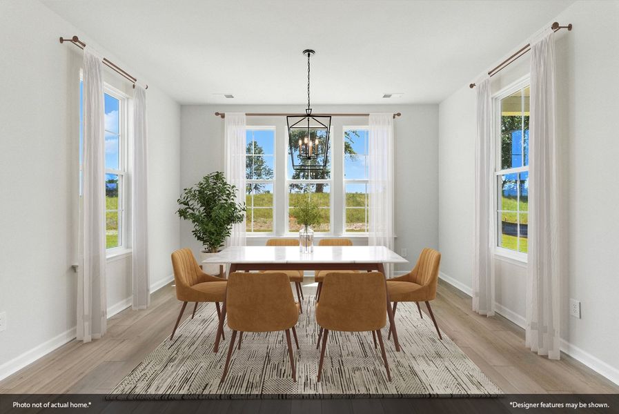 Furnished interior view inside a new home in Sweetbrier, Durham (Image 6). Furnished interior view inside a new home in Sweetbrier, Durham (Image 6).