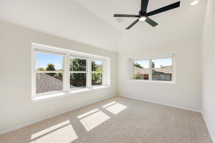 Furnished interior view inside a new home in Glenwood Meadows, Denton (Image 17). Furnished interior view inside a new home in Glenwood Meadows, Denton (Image 17).