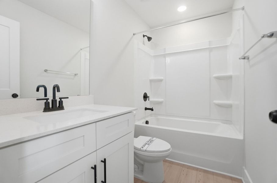 Furnished interior view inside a new home in Blythe Mill Townhomes, Waxhaw (Image 11).