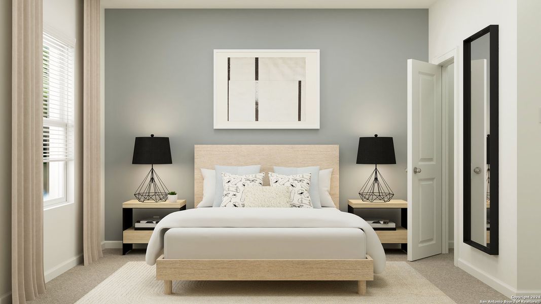 Furnished interior view inside a new home in , Corpus Christi (Image 8).