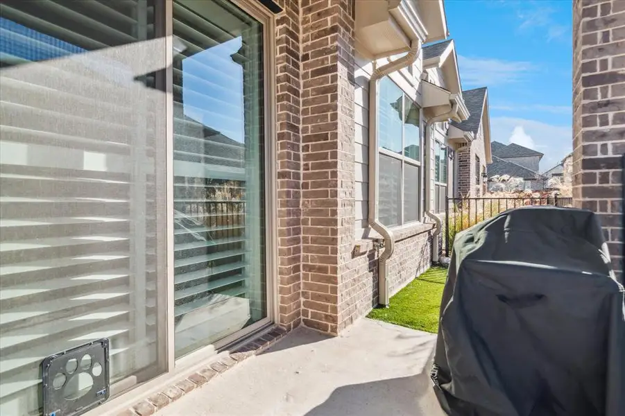 Exterior details and patio area of a home in , Wylie (Image 3). Exterior details and patio area of a home in , Wylie (Image 3).