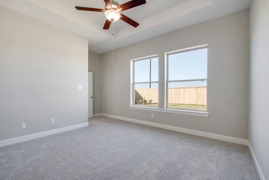 Representative unfurnished interior of a home built from the The Westlake by David Weekley Homes in Prairieland Village 40' Homesites, Cypress (Image 6). Representative unfurnished interior of a home built from the The Westlake by David Weekley Homes in Prairieland Village 40' Homesites, Cypress (Image 6).