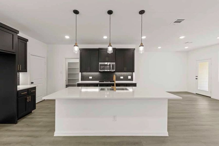 Kitchen Featuring the Noir Collection