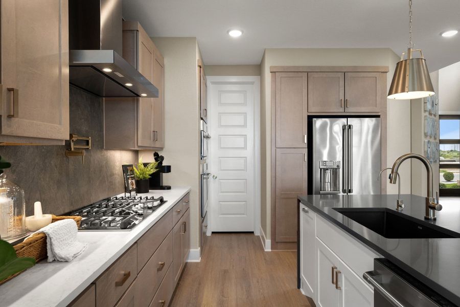 Furnished interior view inside a new home in Terrace Collection At Turner's Crossing, Buda (Image 18).