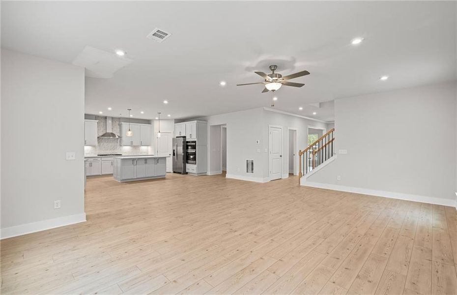 Spacious, unfurnished interior of a new home in Oakwood, Cumming (Image 22). Spacious, unfurnished interior of a new home in Oakwood, Cumming (Image 22).