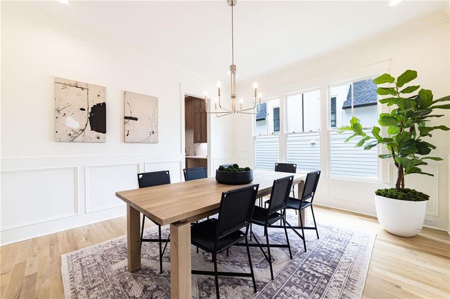 Furnished interior view inside a new home in , Atlanta (Image 42).