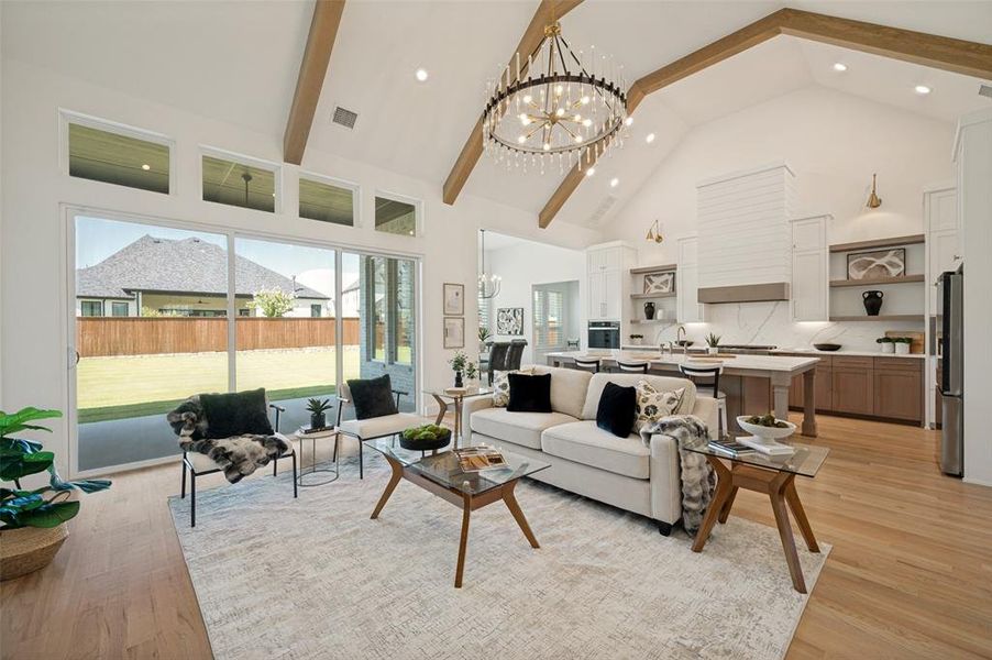 Furnished interior view inside a new home in , Prosper (Image 6).