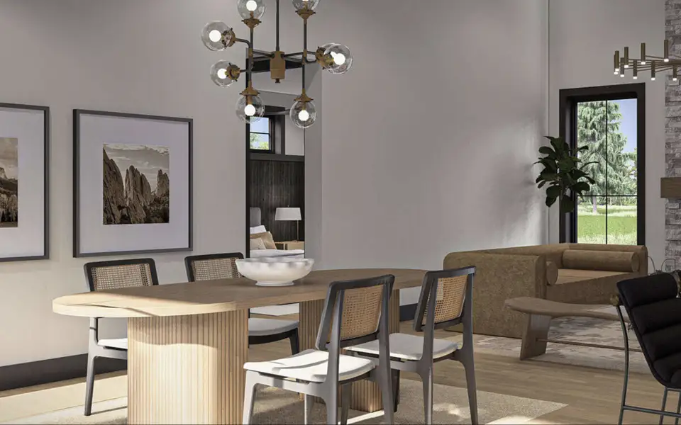 Representative furnished interior of a home built from the Sterling by Zeal Home Builders in Saddle Crest Estates, Weatherford (Image 4).