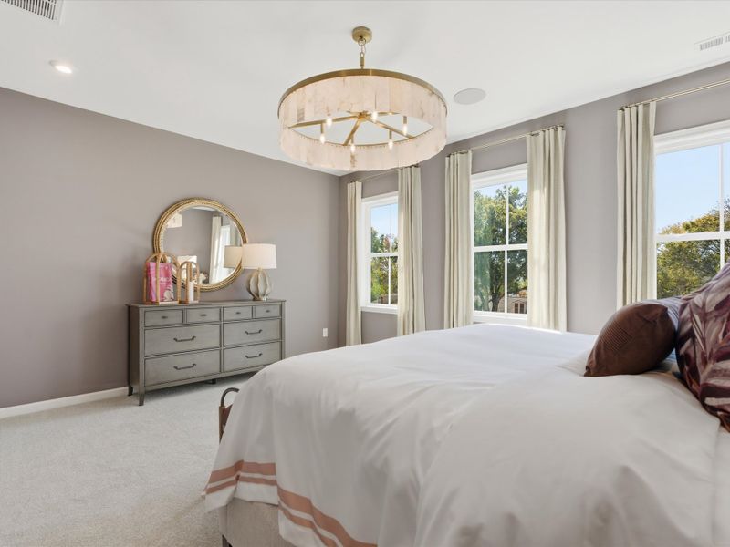 Representative furnished interior of a home built from the Bellamy by Tri Pointe Homes in Bellflower, Charlotte (Image 26).
