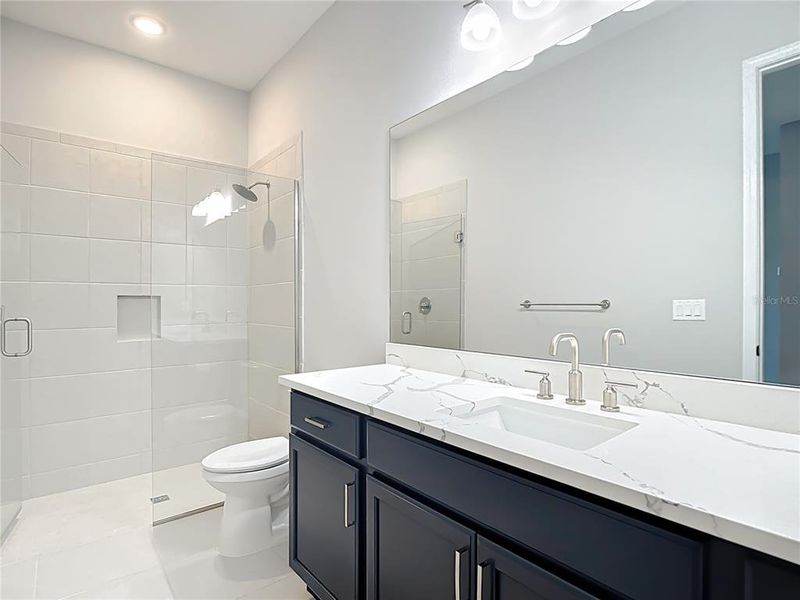 Furnished interior view inside a new home in Hampton Lakes, Sarasota (Image 46). Furnished interior view inside a new home in Hampton Lakes, Sarasota (Image 46).