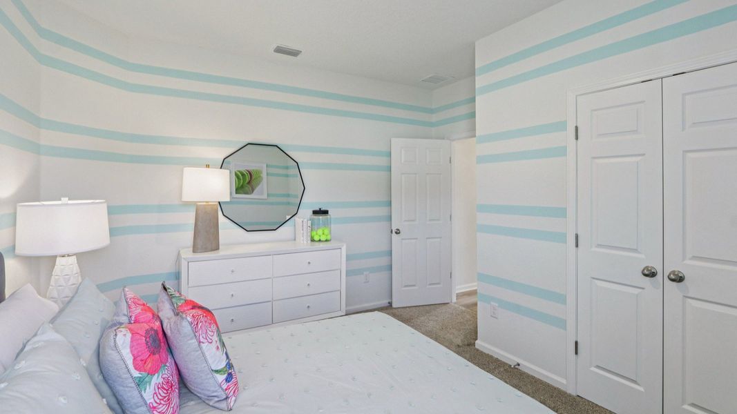 Merritt Floorplan Bedroom by DRB Homes in the Panther Creek Community, Jacksonville, FL
