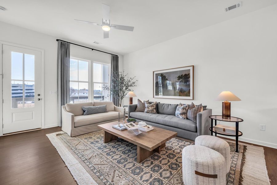 Furnished interior view inside a new home in BelleWether, Chattanooga (Image 5). Furnished interior view inside a new home in BelleWether, Chattanooga (Image 5).