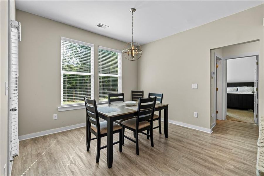 Furnished interior view inside a new home in Crossing Creeks, Monroe (Image 51). Furnished interior view inside a new home in Crossing Creeks, Monroe (Image 51).