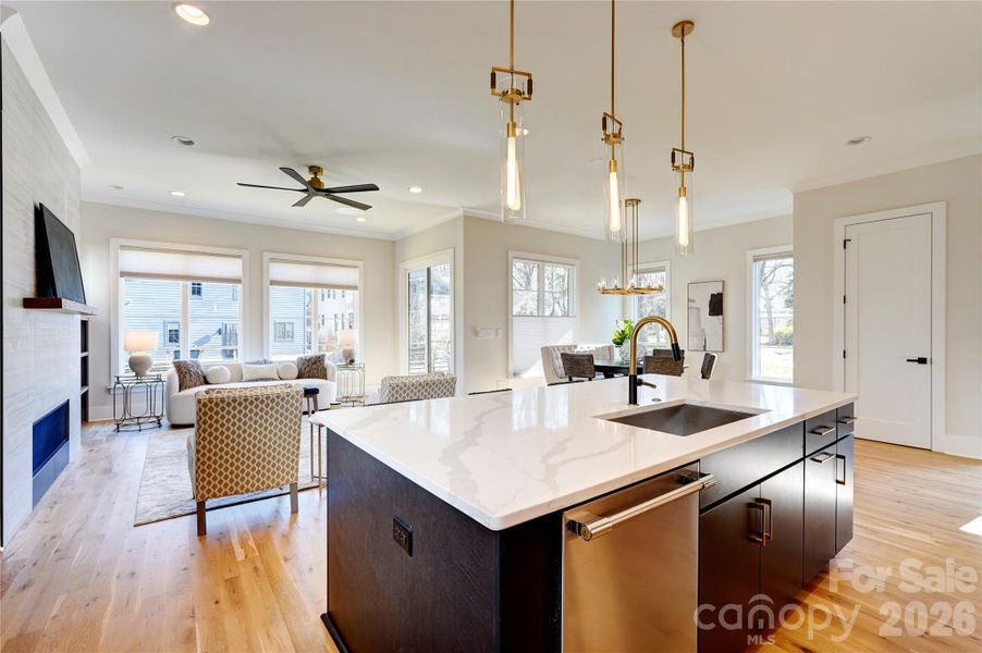 Furnished interior view inside a new home in , Charlotte (Image 36).