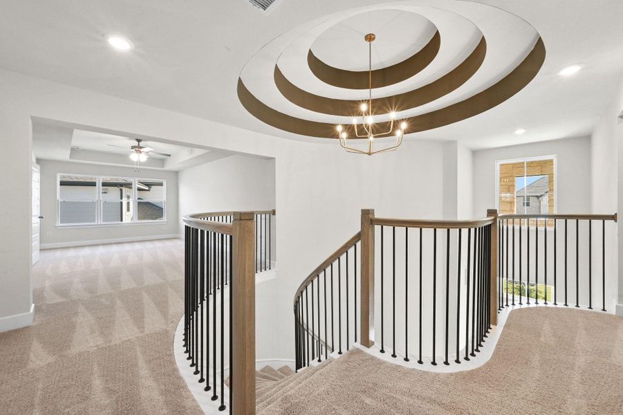 Spacious, unfurnished interior of a new home in Santa Rita Ranch - 60', Liberty Hill (Image 17). Spacious, unfurnished interior of a new home in Santa Rita Ranch - 60', Liberty Hill (Image 17).