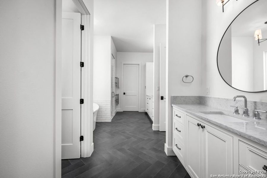 Furnished interior view inside a new home in , New Braunfels (Image 7).