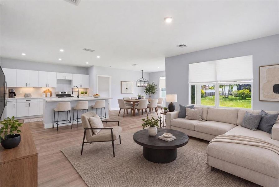 Furnished interior view inside a new home in , Cape Coral (Image 13).
