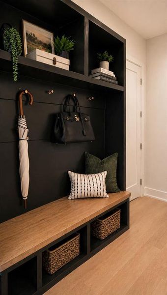 A drop zone for all of life's essentials right off the 3 car garage.