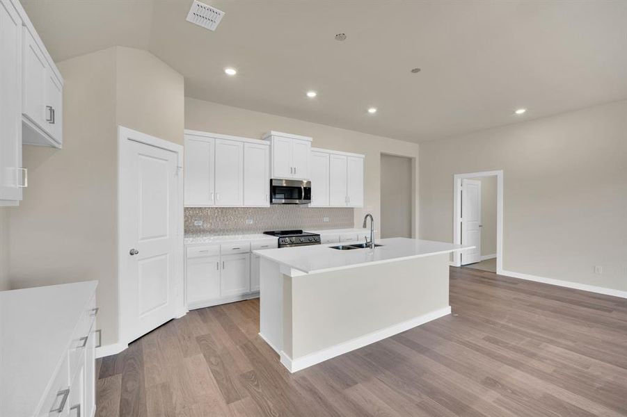 Furnished interior view inside a new home in The Preserve, Sherman (Image 7).