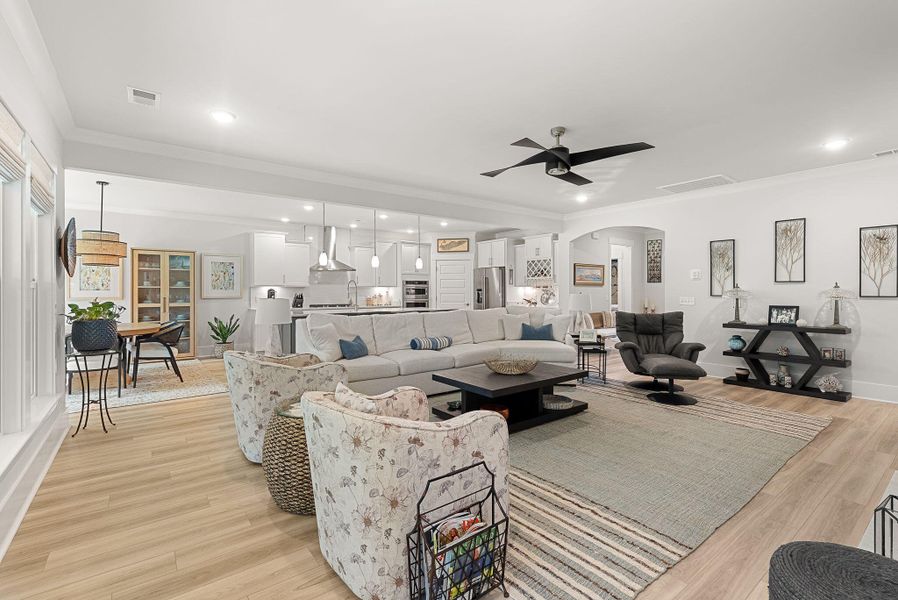 Furnished interior view inside a new home in Sea Island Preserve, Johns Island (Image 16).