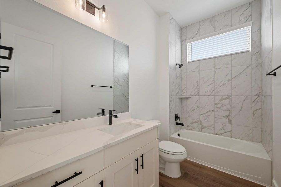 Furnished interior view inside a new home in Hallimore Ranch, Rosenberg (Image 2). Furnished interior view inside a new home in Hallimore Ranch, Rosenberg (Image 2).