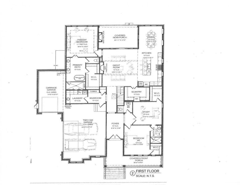 2D floor plan layout of this home in Annecy, Nolensville, TN (Image 4).