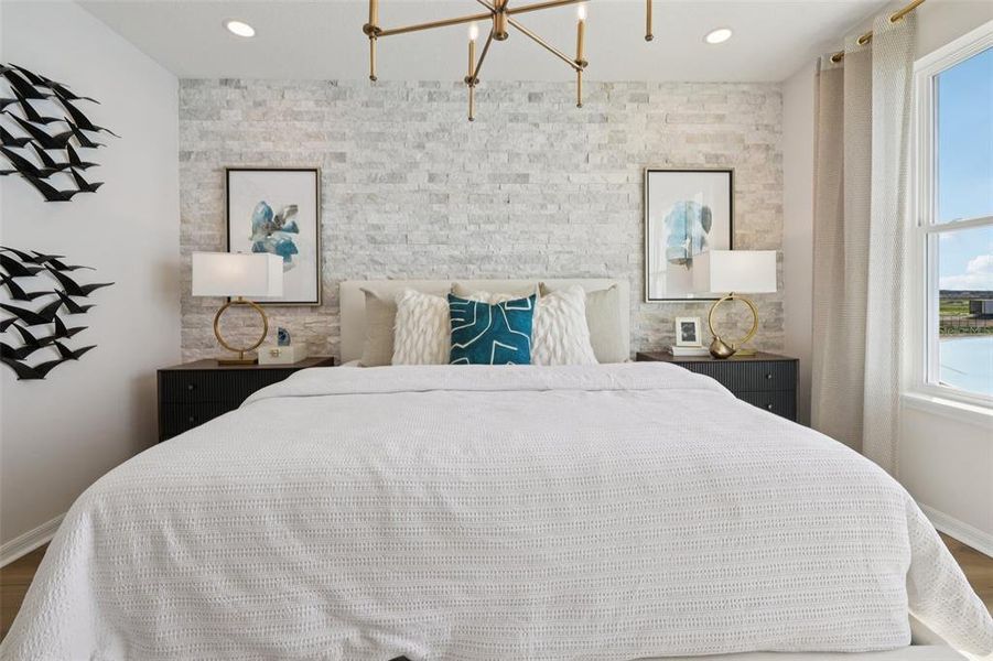 Furnished interior view inside a new home in Isla Mirada, San Antonio (Image 47).