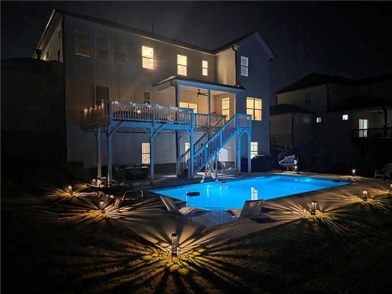 Exterior details and patio area of a home in Carmichael Farms, Canton (Image 21).