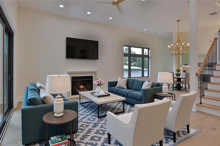 Furnished interior view inside a new home in , Tampa (Image 14).